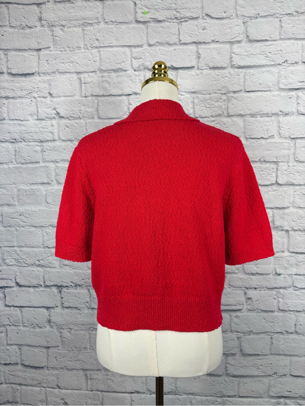 Mark & spencer Cotton Rich Textured Cropped Cardigan size M - Picture 6 of 9